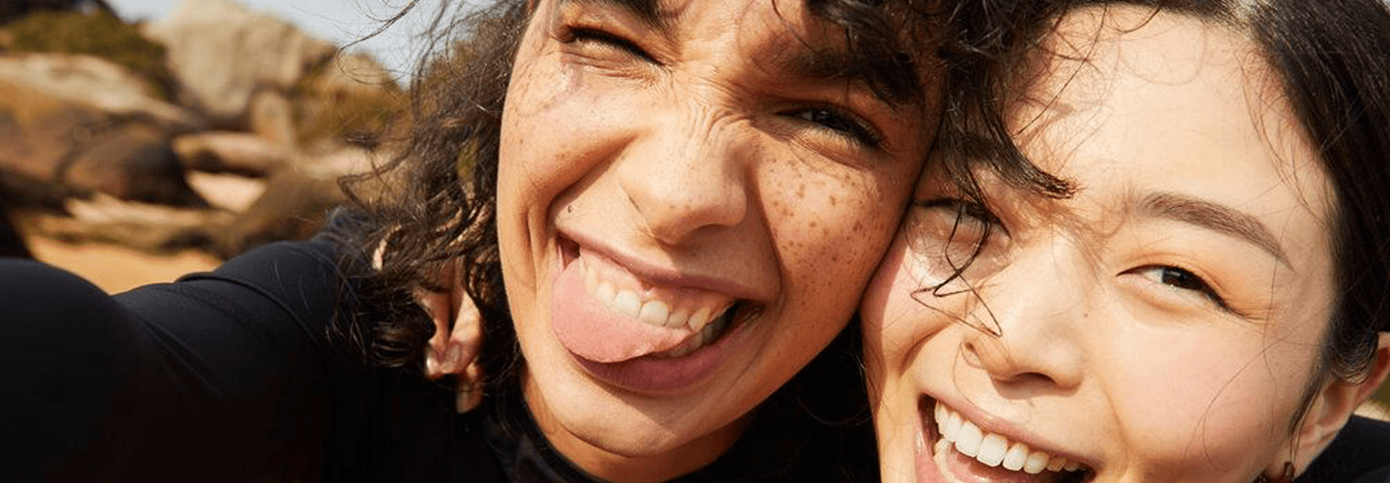 Group of happy people on their path to happiness